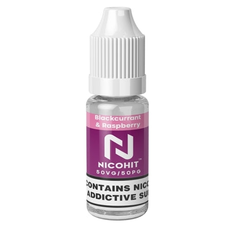 Nicohit Blackcurrant & Raspberry (Cheeky-V) 10ml 50/50 E-Liquid