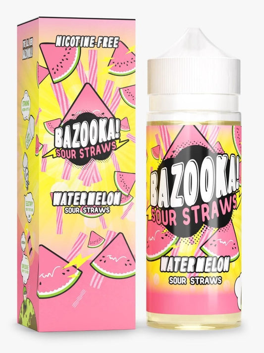 Watermelon 100ml Shortfill E-Liquid by Bazooka Sour Straws