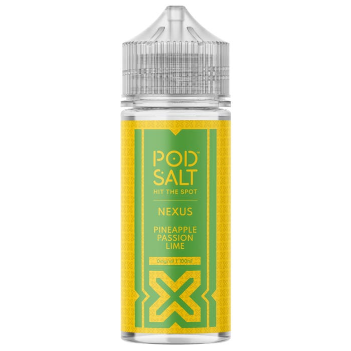 Pineapple Passion Lime 100ml Shortfill E-Liquid by Pod Salt Nexus