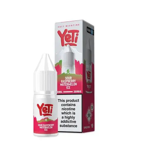 Sour Raspberry Watermelon Ice Nic Salt E-Liquid by Yeti