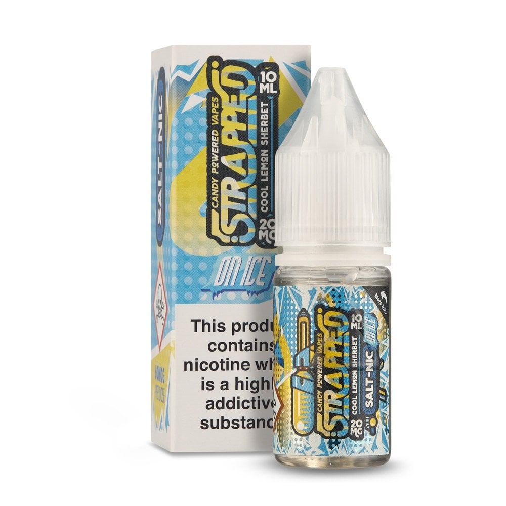 Strapped - Cool Lemon Sherbet 10ml Nic Salt E-Liquid