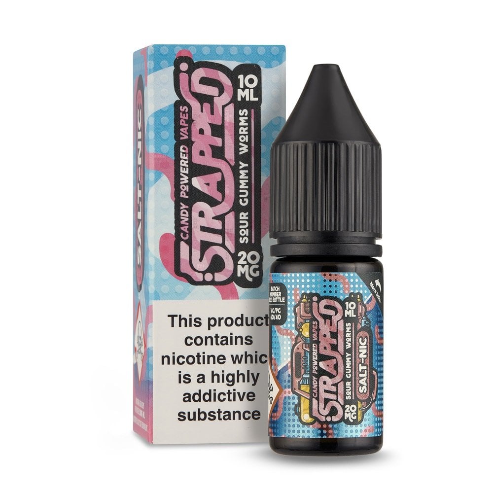 Strapped - Sour Gummy Worms 10ml Nic Salt E-Liquid