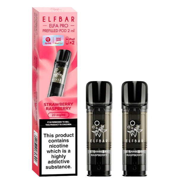 Strawberry Raspberry Elfa Pro Prefilled Pods by Elf Bar